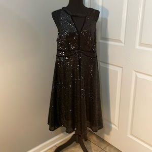 Torrid sequined black dress size 12